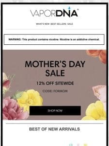 Happy Mother’s Day! 12% OFF Sale ends tonight!