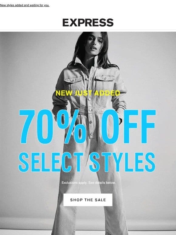 Have you shopped 70% off online yet?