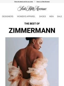 Here are new picks from Zimmermann