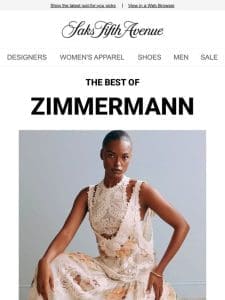 Here are new picks from Zimmermann