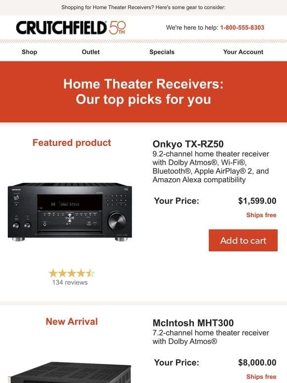 Home Theater Receivers: Our top picks
