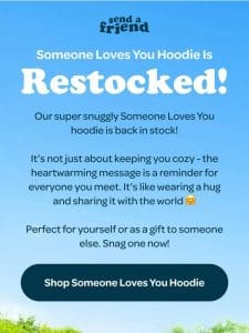 Hoodies are BACK!