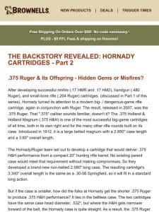 Hornady Cartridges: The Backstory Revealed – Part 2