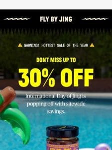 ICYMI: Up to 30% OFF for Jing’s bday