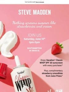 INVITE: Shoes， Strawberries & Cream