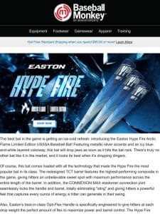 Ice-Cold Refresh: Meet the Easton Hype Fire Arctic Flame Limited Edition Bat! ❄️