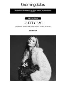 Icons only: Balenciaga’s Le City Bag