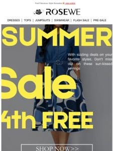 Indulge in Summer Sale with Free Offers!