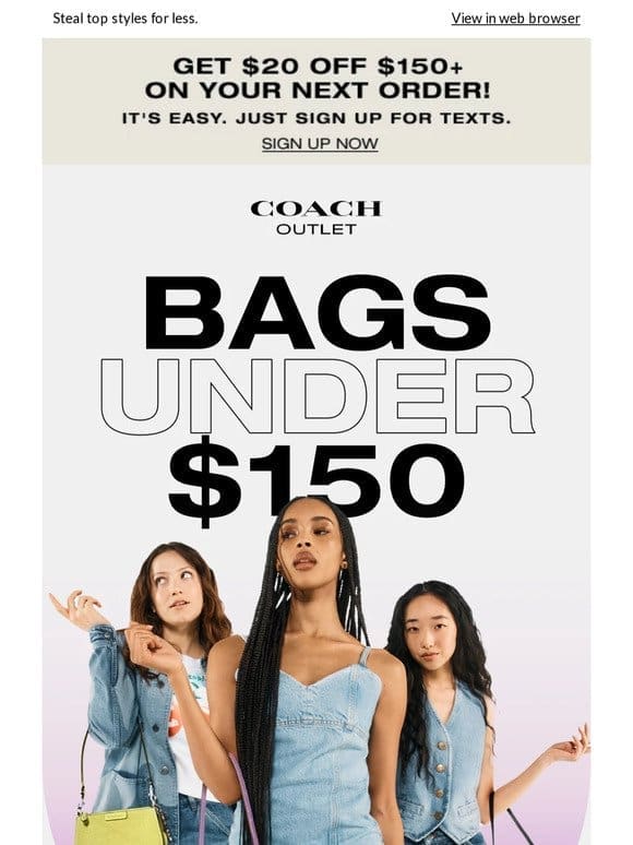 Instant Add To Cart: So Many Bags Under $150 To Choose From