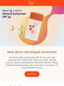 Introducing: Mineral Sunscreen SPF 50