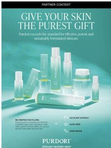 Introducing Purdori: Eco-Luxury Skincare with 80% Less Water