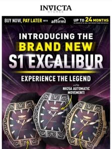 Introducing S1 EXCALIBUR ️ Experience The Legend⚜️