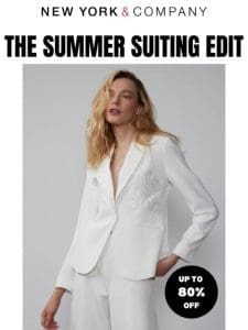 Introducing The Summer Suiting Edit✨