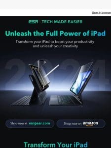 Introducing brand-new accessories for iPad 2024 | ESR