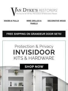 InvisiDoor Hardware， Protection + Privacy