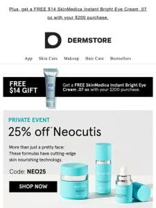 Invite only: 25% off Neocutis — discover the power of peptides