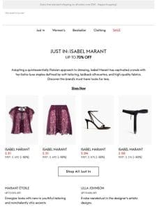 Isabel Marant’s new drop at up to 70% off