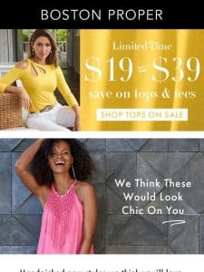 It’s All For You + $19 Tops