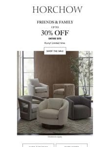 It’s Friends & Family time: Save up to 30% sitewide