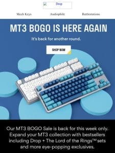 It’s MT3， Times Two ✌️ — MT3 BOGO is Back