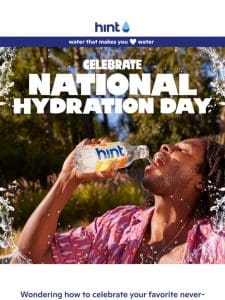It’s National Hydration Day