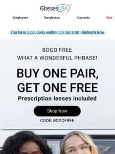 It’s a BOGO FREE sale