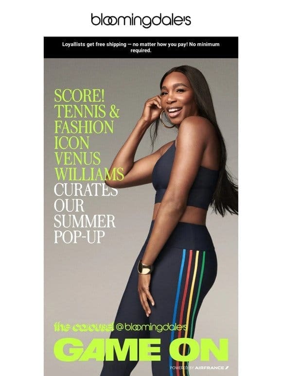 It’s here: GAME ON curated by Venus Williams