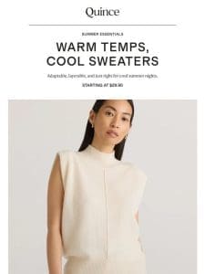 It’s official: summer sweaters are in