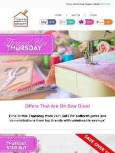 It’s your chance to see some fabulous sewing essentials