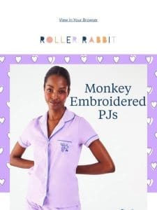 JUST DROPPED: Monkey Embroidered Polo PJs