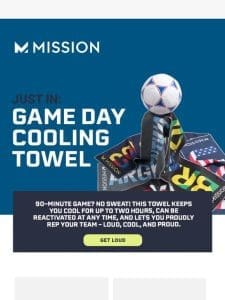 JUST IN: GAME DAY COOLING TOWEL