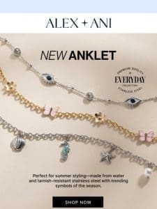 JUST IN! ? Water Resistant Anklets