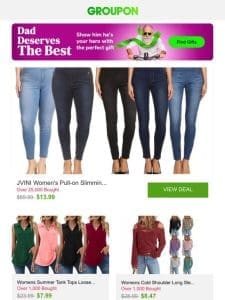 JVINI Women’s Pull-on Slimming Denim Jeggings Size S-3X and More