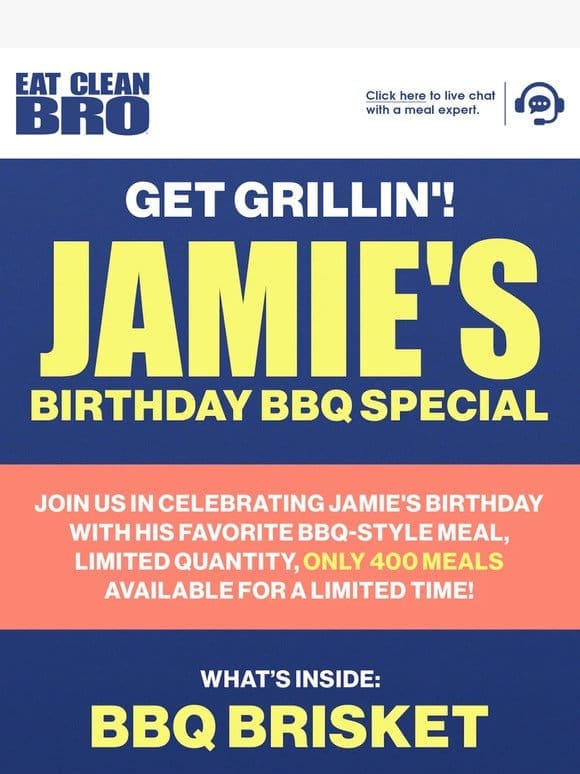 Jamie’s Birthday BBQ Special