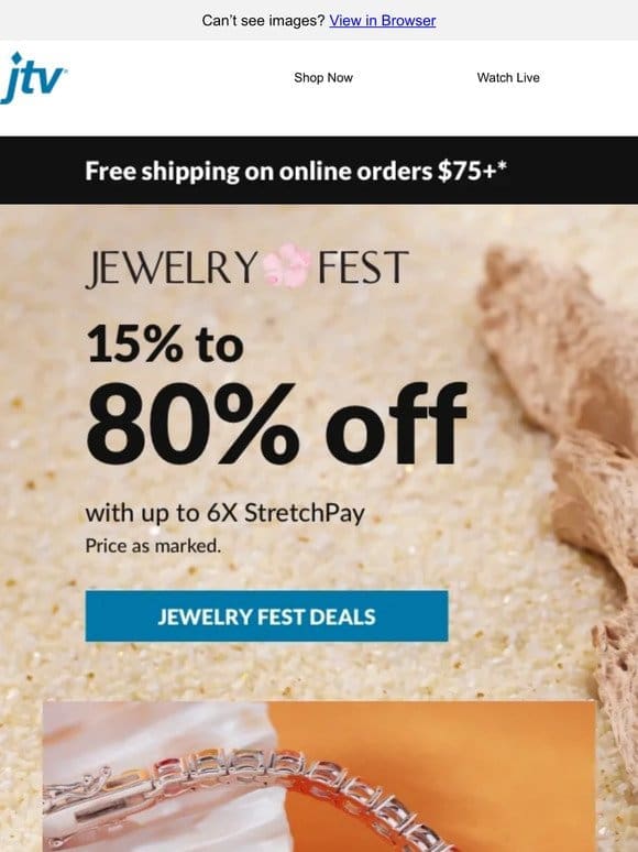 Jewelry Fest is starting…NOW!