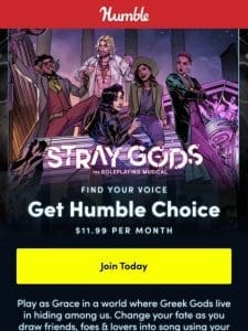 Join Choice and play Stray Gods today   Yours to own forever!