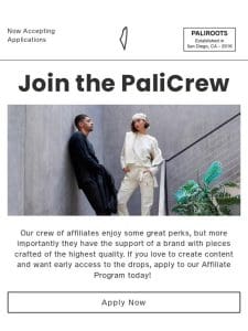 Join the PaliCrew
