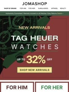 Just In ? TAG HEUER WATCHES SALE