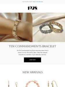 Keep Your Faith Close: The Ten Commandments Bracelet
