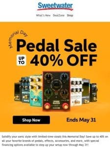Kick Back with Epic Pedal Savings This Memorial Day!