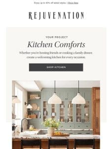 Kitchen comforts: Seating & rugs for your space