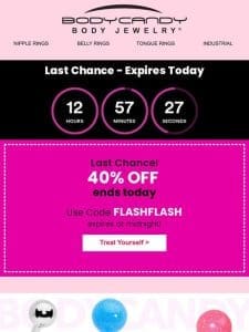 [LAST Chance] 40% OFF ?