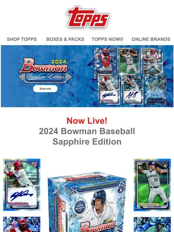 LIVE: 2024 Bowman Baseball Sapphire Edition!