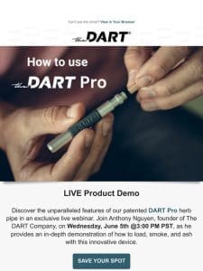 [LIVE Product Demo] How to use The DART Pro