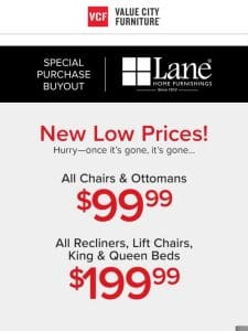 Lane Furniture $199 and under! Check. It. Out.