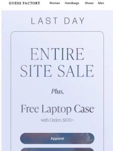 Last Call: Site Sale + Gift