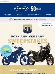 Last Chance To Enter The 50th Anniversary Sweepstakes