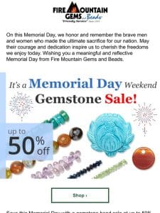 Last Day: Memorial Day Gemstone BEAD Sale up to 50% Off