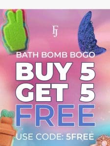 Last call for 5 Free Bath Bombs!