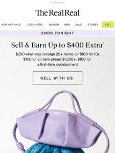 Last chance: sell & earn $400 extra